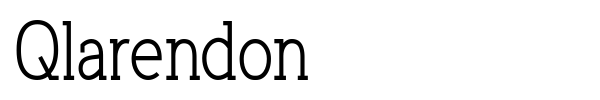Qlarendon font preview